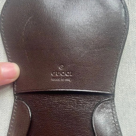 Gucci Brown Leather Pouch/Coin Purse - Picture 7 of 11